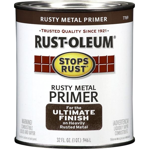 Rust-Oleum 7769502 Protective Enamel Paint Stops Rust, 32-Ounce, Flat Rusty