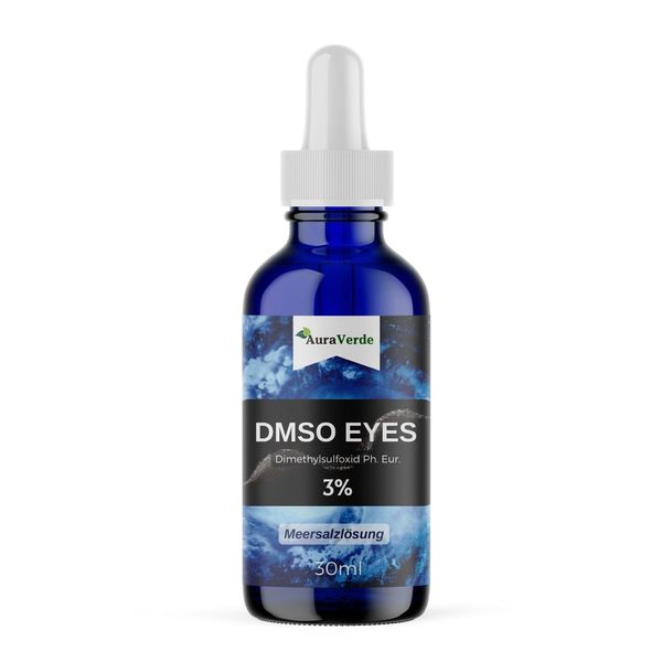 DMSO EYES - 3% Tropfen | Meersalz Lösung + Dimethylsulfoxid Ph. Eur. 99,9% | Isotonisch | Ultra Premium | Made in Germany | 30ml