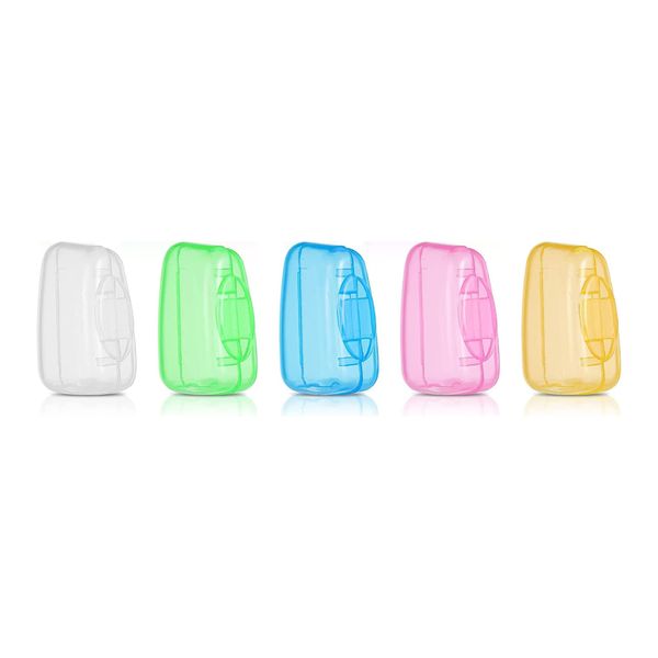 5 Travel Portable Toothbrush Head Covers - Toothbrush Protector Case