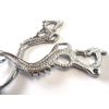 PS Pferdeartikel Hackamore Dragon Gold or Silver - 1 Pair of Thighs Decorated Colour Silver