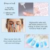 Summer Beach Fake Blue Nails Seas Oceans Full Cover Artificial Glue on Nails Women Girls 24PCS Stiletto Matte Nail Art Shell Manicure Decoration