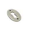 Handmade Oval Escutcheon - 2" x 1 1/8" - Pewter Patina