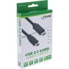InLine® USB 2.0 Cable Type C Male to Mini-B Male 5-Pin black Black 3 m