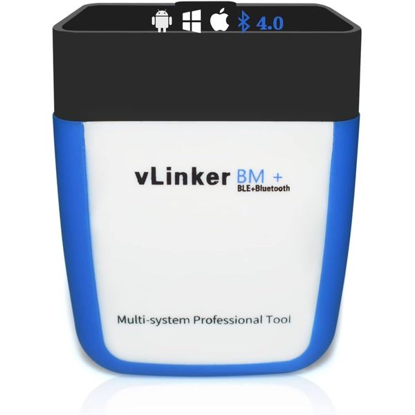 vLinker BM+ OBD2 Bluetooth Diagnostic Scan Tool, OBDII Car Scanner for iOS, Android, and Windows - Made for BimmerCode