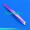 New 3.5" Eyebrow Tweezers Slanted Precision Tip - Purple - Solid Classic Design