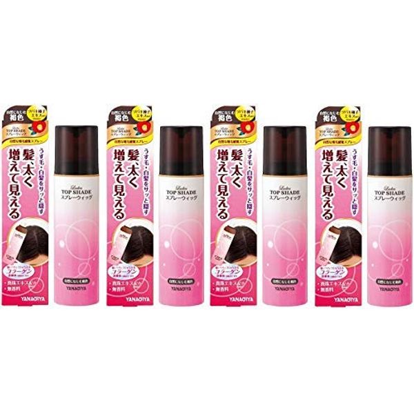 [Bulk Purchase] Women's Top Shade Spray Wig, Naturally Blended Tan, 3.5 oz (100 g) x 4 Packs