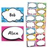 250 Pack, Superhero Comic Name Tag Stickers - 10 Designs, 3" x 2"