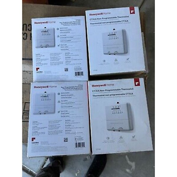 Honeywell Home CT31A Heat and Cool Non-Programmable Thermostat, New,4 Pieces 30$