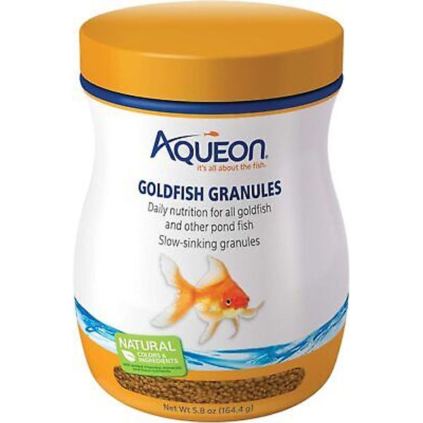 Aqueon Goldfish Fish Food Slow Sinking Granules, 5.8 Ounce (Pack of 1)