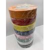 Electrical Insulating Vinyl Tape 3/4" X 66 FT Multicolor (8 Colors)