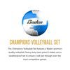 Baden Champions Volleyball Net Set, Adjustable Poles, Ball & Pump, & Boundary Lines Portable Volleyball Net for Backyard or Outdoor Activities for Men, Women & Kids