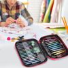 Colorful Circular Knitting Needle Sets,Interchangeable Circular Knitting Needles,Aluminum Knitting Needles,with Storage Case
