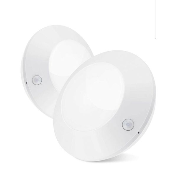 BIGLIGH Wireless Battery Operated LED Motion Sensor Ceiling Light, 2 Packs