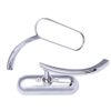 Chrome Motorcycle Mini Oval Mirrors For Harley Davidson Electra Glide Softail US