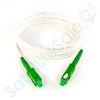 SatelliteSale Digital SC/APC Simplex SC Fiber Optic White Patch Cord 6 feet