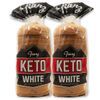 White Keto Bread - Zero NET Carbs - Keto Diet Approved - 2 Loaf Pack (2 x 18oz)