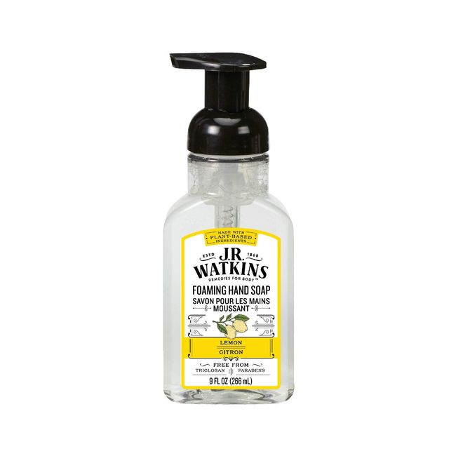 WATKINS INC 20626 9OZ Lemon Scent Foaming Hand Soap, 9 Fl Oz, White, 9 Ounces