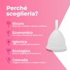 Lybera® Cup Menstruationstasse, transparent, kleine Größe