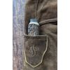 Edelweiss Stag Horn Leather Trousers Hip Flask