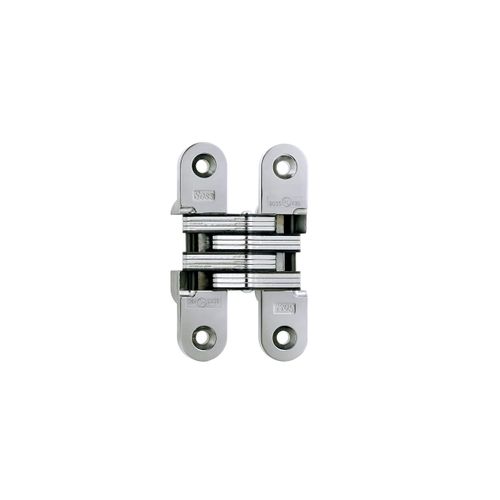 SOSS Invisible Hinge Model 216, 20 Minute Fire Rated, Zinc, Bright Chrome Exterior Finish, Model Number 216US26