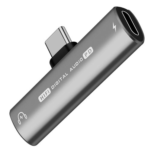 2 in 1 USB C to 3.5mm Headphone Audio and Charger Adapter Support with iPhone 16 15 Pro Max Plus, Galaxy S24 S23 S22, Pixel 9 8 7