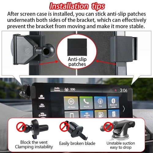 LUNQIN Car Phone Holder Mount for Honda Pilot 2023 2024 2025 LX Sport EX-L TrailSport Touring Elite Auto Accessories Interior Decoration Mobile Cell Smartphone Bracket
