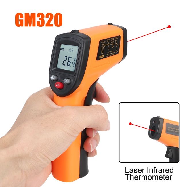 Temp Meter Temperature Gun Non-contact Digital Laser Infrared Thermometer  New