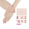 Danni & TONI Ref.3577Pink Aventurine Thin Gel Nail Stickers, Semi-Curing, Waterproof for Hands, Lasts 2 Weeks, Home Nail Stickers, Odorless, SGS Certified, Self-Gel Nails, No Tools