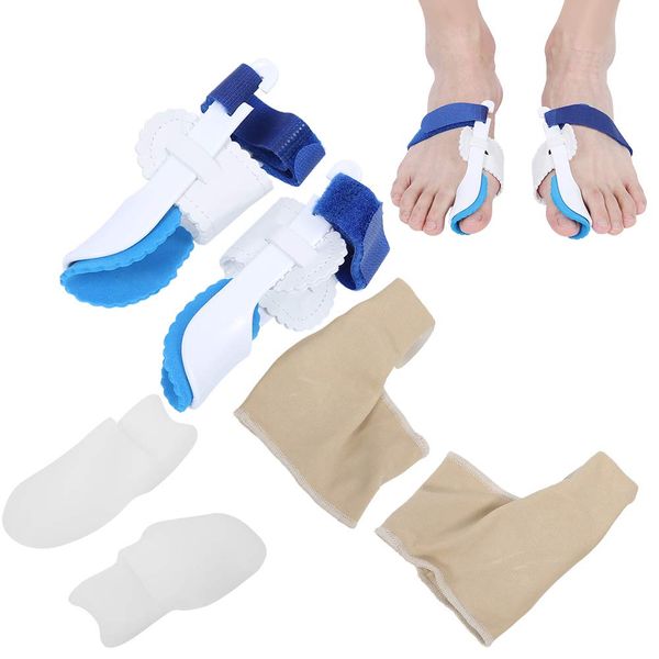 6-teiliges Zehenabscheider-Kit Hallux Valgus Corrector Bunion Splints Zehenglätter für die Fußpflege zur Schmerzlinderung des Mittelfußes