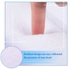 Inflatable Bath Pillow for Tub Large Pillows for Bath Terry Cloth Bath Pillow Neck Support Spa Pillow with Suction Cup for Bathtub Soft Comfortable Bath Cushion, Hot Tub (White)