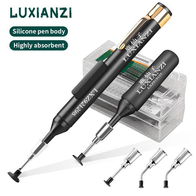 LUXIANZI 0.01m Precision Tweezers SMD Electronic Phone circuit boards  Repair Hand Tool Curved Straight Tip