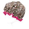 Wrapables® Stylish Double Layer Waterproof Shower Caps (Set of 4), Retro Floral