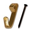 Electro Brassed Single Picture Hook with Pin - Small (Pack of 20)