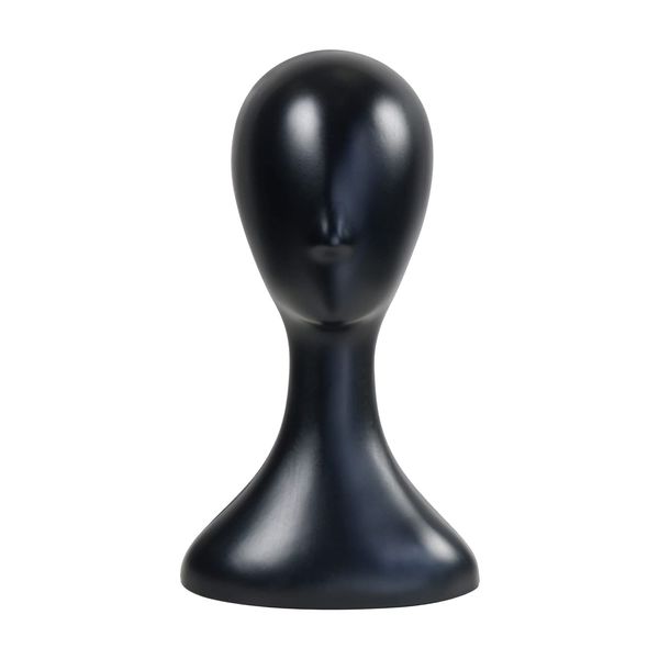 STUDIO LIMITED Professional Plastic Mannequin Head (Black), Durable Women Model Wig Stand Display