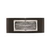 Chisel Stainless Steel Black IP- Plated with Wire Inlay Ring (Width=10)