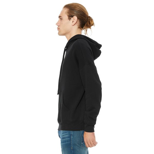 Bella Canvas Mens Sponge Fleece Pullover Hoodie, Medium, Black