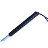 70cm White Cane, Aluminum Folding Cane for The Blind,Folds Down 3 Sections, with 2 Tips (Black Handle)