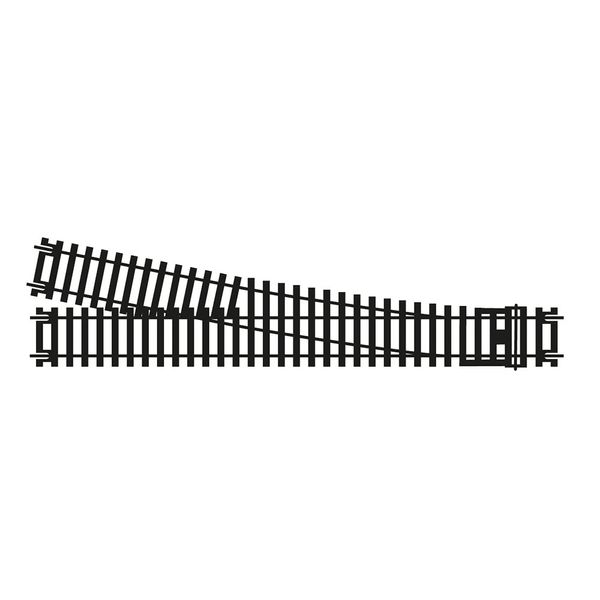 Hornby R8078 OO Gauge Right Hand Express Point Track - Extra Track Pieces for Model Railway Sets, Model Train Track Pieces - Scale 1:76