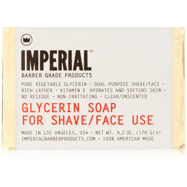 Imperial Barber Glycerin Soap, 6.2 oz