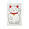 CafePress White Lucky Cat Left Ar Rectangle Magnet (10 pack)
