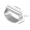 1 pc Stainless Steel Manual Garlic Press Masher Ring-Shaped Kitchen Tool