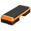 43'' Exercise Aerobic Step Platform Adjustable Fitness Stepper w/4 Risers Orange