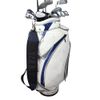 Big Teeth Golf Bag Shoulder Strap Single Padded Adjustable Universal Replacement with 2 Stainless Metal Hooks Black&blue