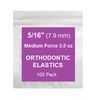 5/16 Inch Orthodontic Elastic Rubber Bands, 100 Pack, Natural, Medium 3.5 Ounce Small Rubberbands Dreadlocks Hair Braids Fix Tooth Gap, Free Elastic Placer for Braces