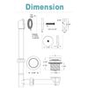 BESTILL Tip-Toe Bathtub Drain Kit and Overflow Plate, Matte Black