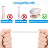 Charging Cable Replacement for Flawless Legs Shaver, 2 Pack Power Cord Electric Trimmer Charger Cable Charger Cord for Finishing Touch Flawless Legs Hair Remover Electric Shaver for Women, White