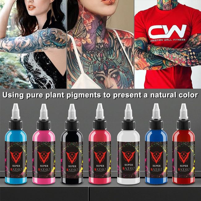 16/25 Professional Tattoo Ink Color Set 1oz Natural Plant
