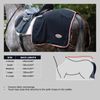 WeatherBeeta Therapy-Tec Fleece Quarter Sheet, Black/Silver/Red, Extra Small