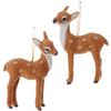 Furry Deer Ornaments