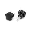 uxcell Star Knobs Screw-On Star Head M5 x 15mm Pack of 6